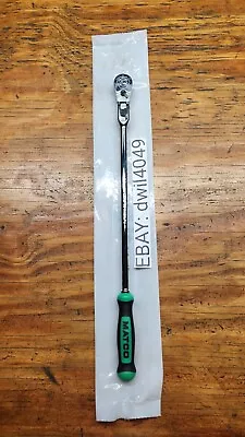 Matco Tools 1/4 Locking Flex Head Ratchet 13 3/4 Inch Green USA Made • $148