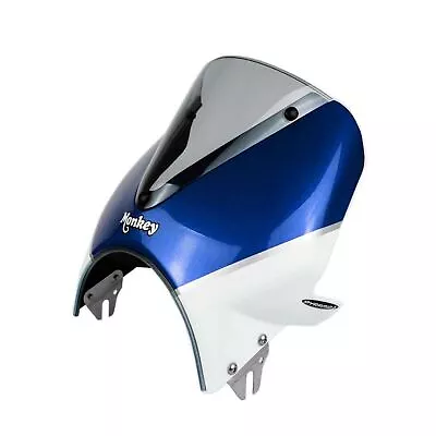 Pyramid Fly Screen Pearl Glittering Blue / Ross White  Honda Monkey 125 18 - 20 • $212.91