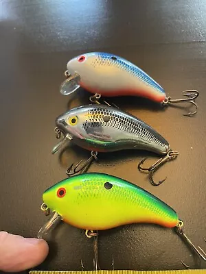 Lot Of 3 Manns 1 Minus Double Stamp Crankbait Fishing Lures • $29