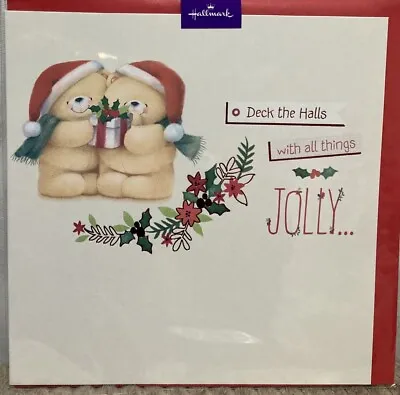 Christmas Card ‘Deck The Halls’ Merry Xmas  Open Forever Friends Hallmark Card • £3.50