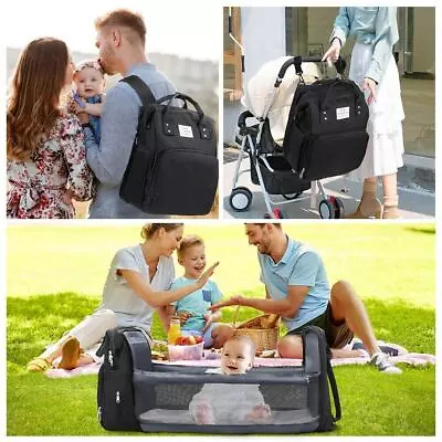 £10.89 • Buy Baby Diaper Nappy Changing Backpack Set Mummy Large Multi-Function Travel Bag