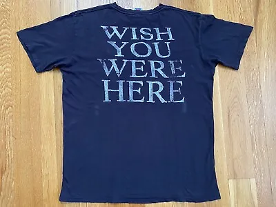 Vintage Y2k 2007 Pink Floyd Wish You Were Here Rock Band Tee Double Sided Mens L • $22