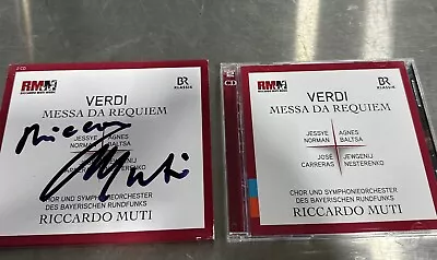 Riccardo Muti Verdi Signed CD Cover + 2 CD *New* • $49.95