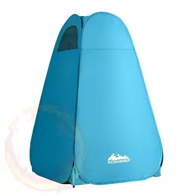 Weisshorn Pop-up Shower Tent Camping Outdoor Toilet Privacy Change Room Blue • $31.38