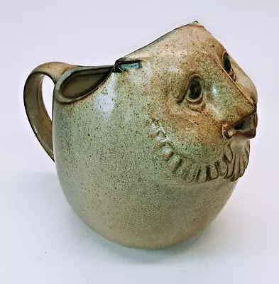 Vintage Stoneware Owl Creamer Intricate Sculpted Face UCTCI Japan Pottery 4.5  • $14.99