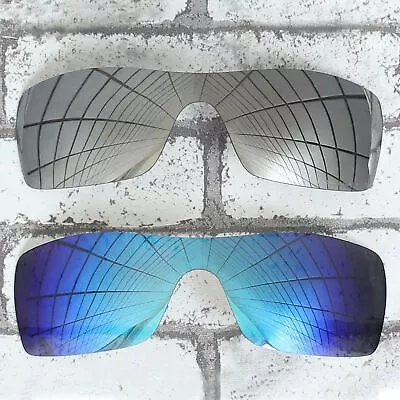 2Pairs Replacement Lenses For-OAKLEY Batwolf Sunglasses Silver&Blue Polarized • $20.69