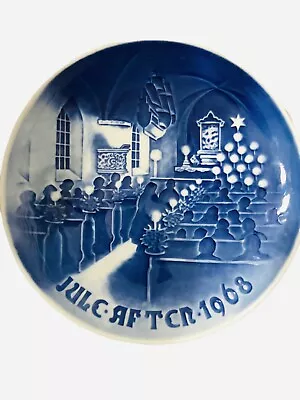 1968 Bing And Grondahl B & G Christmas In Church Plate Copenhagen Denmark • $14.85