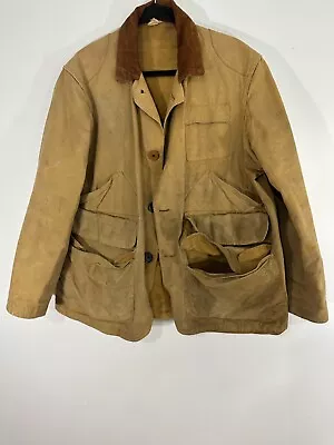 Vintage 50s JC Higgins Sears Roebuck Distressed Hunting Jacket Men's Size XL USA • $59.99