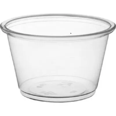 4 Oz PP Plastic Portion Cups/Souffle Cups - Clear - W/wo Lids 100 To 2500 Ct • $19.99