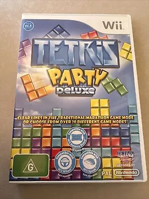 Tetris Party Deluxe - Nintendo Wii Game - Complete With Manual - PAL - Free Post • $14.95