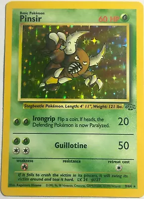 Pinsir Jungle 9/64 Holo Rare Unlimited Pokemon Near Mint NM • $19.99