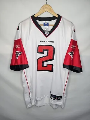 Reebok Atlanta Falcons Matt Ryan Football Jersey Men's Size Large NFL White Red • $24.54
