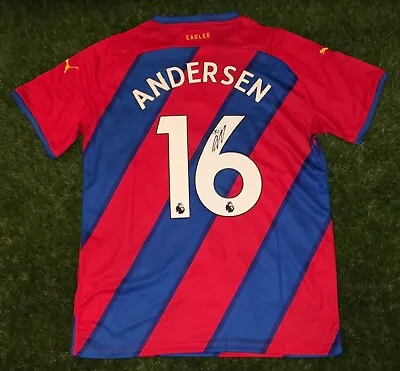 £114.99 • Buy Joachim Anderson Signed Crystal Palace 2021/22  Shirt + Coa *exact Photo Proof*