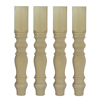 Set Of 4 Chunky Pine Farmhouse Table Legs 115*115*736mm (29 )  Tables Solid A5FH • £110