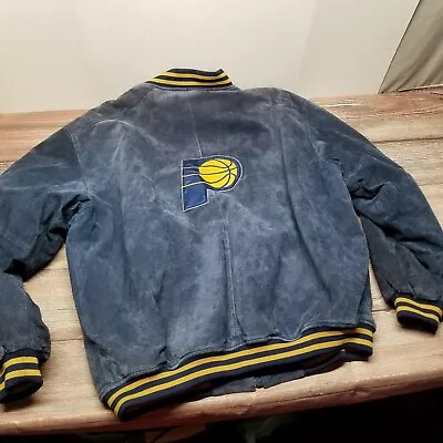 Vintage Pro Player Indiana Pacers Mens Size XL Suede Jacket Coat  • $140