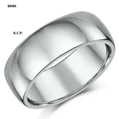 SOLID 8MM 925 Sterling Silver Band Comfort Fit Ring Wholesale Mens Women Q1 • $13.49
