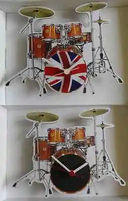 Drum Kit Wall Clock.new & Boxed.2 Styles To Choose From. • £16.99