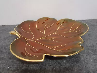 Carlton Ware Rouge Royale Leaf Dish • $25