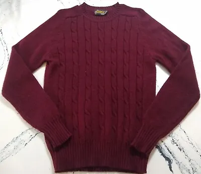 VTG Sears Sportswear Long Sleeve Wool Blend Pullover Knit Sweater Men's Sz MT/LT • $12