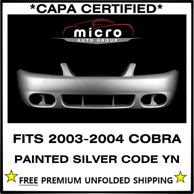 New Capa Front Bumper For 2003-2004 Mustang Cobra Painted Silver Yn Fo1000533 • $499