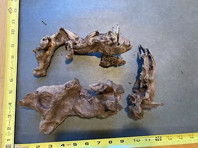 WYSIWYG Group Of 3 Small (6-8 ) Pieces Of Malaysian Driftwood For Nano Aquariums • $28