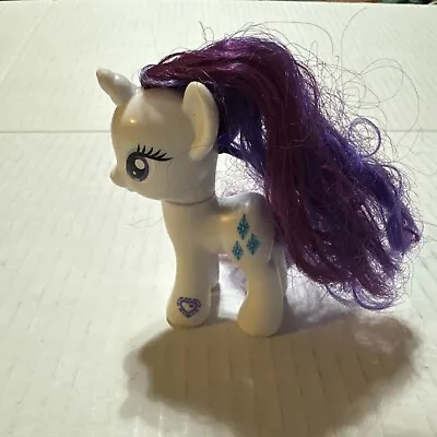 2010 Hasbro My Little Pony MLP 3  G4 RARITY Blue Diamonds Brushable Toy • $10.20