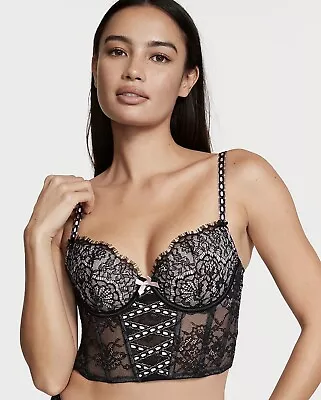 Victoria’s Secret Lightly-Lined Heritage Ribbon Slot Bra Top Medium M DD • $30