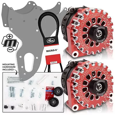 Mechman 800 Amp Red Dual Alternator Kit For 2005 - 2013 GM Trucks • $1599