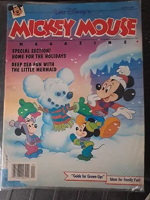 Walt Disney’s Mickey Mouse Magazine Winter 1990 - Vintage Newsstand • $2.89