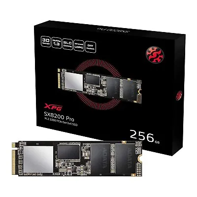 ADATA XPG SX8200 Pro 256GB M.2 Gaming Solid State Drive (SSD) Black 256 GB • £34.45