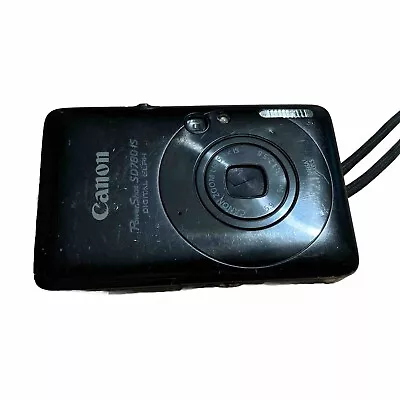 Canon Powershot SD 780 IS Digital ELPH 12.1MP 3x Digital Camera - Black - Lens* • $39.84