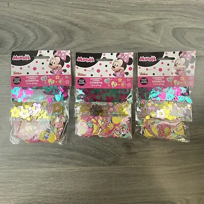 Lot Of 3-Disney Junior Minnie Mouse Confetti Party Supplies New • $17.50