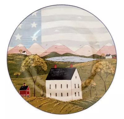 Warren Kimble America The Beautiful Porcelain Plate By Sakura White House 1999 • $32