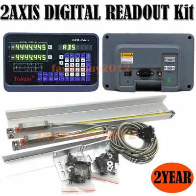 2 Axis Digital Readout DRO 12  & 36  (300&900mm) High Precision Linear ScaleUS • $168.99