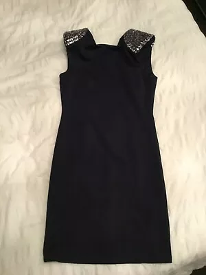 Miss Selfridge Navy Sequins Dress Size 10 • $8.70