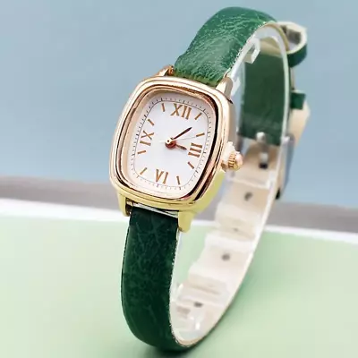 Women Square Roman Numeral Luxury Vintage Fashion Quartz Watch Fancy Green Gift • $23.98