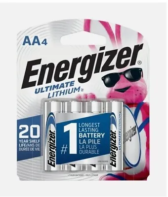 AA Energizer Ultimate Lithium Batteries 4 Pack • $12.97