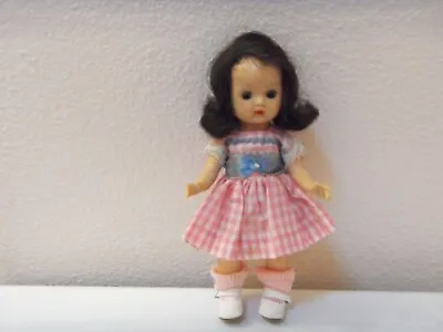 Vintage 1956 Nancy Ann Brunette 8  Muffie Doll In Original Dress • $90