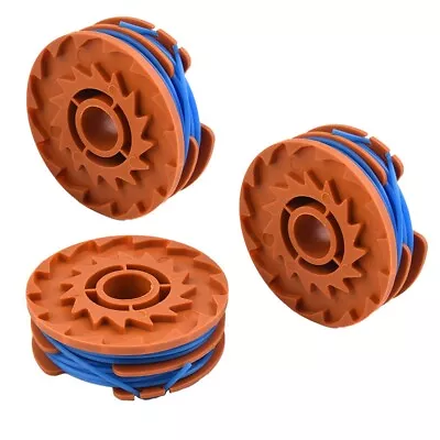 3X Spool & Line For Qualcast GT30 GGT4502 & GGT600A1 Strimmer Replacement Parts • £13.19