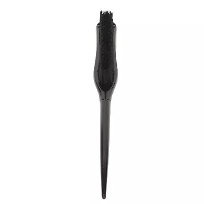 (Black)Hair Teasing Brush 3 Row Nylon Add Volume Ergonomic Hair Styling DTD • £6.76