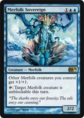 1 X Merfolk Sovereign - Magic 2010 - Light Play - MTG • $1.02