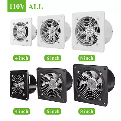 4  6  8  10  12 Exhaust Fan Ventilation Extractor Fan Wall-Mounted Square Blower • $17.77