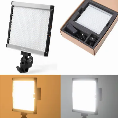 GE-500 Portable Slim Dimmable 5600K Daylight LED Panel Video Light W/ Filter • £119.99