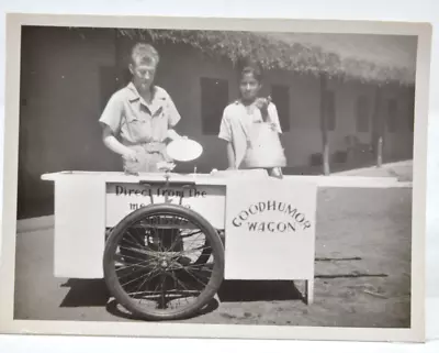 Vintage Black White Photograph Good Humor Wagon Ice Cream  4  X 3  Circa 1940's • $10