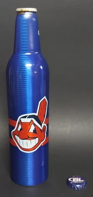$9 • Buy BUD LIGHT Aluminum Beer Bottle - MLB CLEVELAND INDIANS - CHIEF WAHOO - Last One!