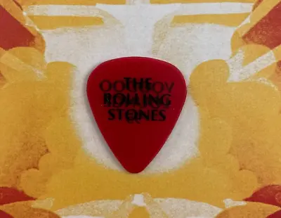 THE ROLLING STONES Voodoo Lounge '95 See-through Red Guitar Pick • $185