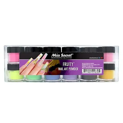 Mia Secret Fruity Collection Nail Acrylic Powder Set Of 12 • $32.95