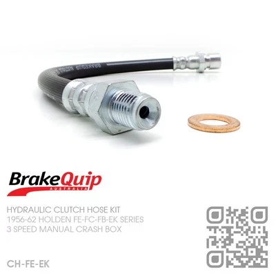 $37 • Buy Brakequip Rubber Clutch Hose [1956-62 Holden Fe-fc-fb-ek Ute/van/sedan/wagon]