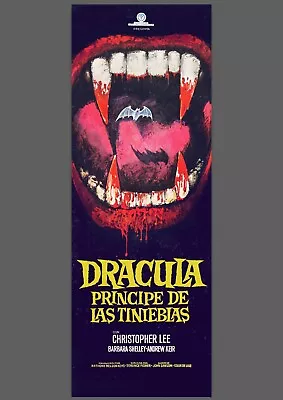 DRACULA Prince Of Darkness Hammer HORROR FILM ART PRINT MOVIE POSTER • £14.99