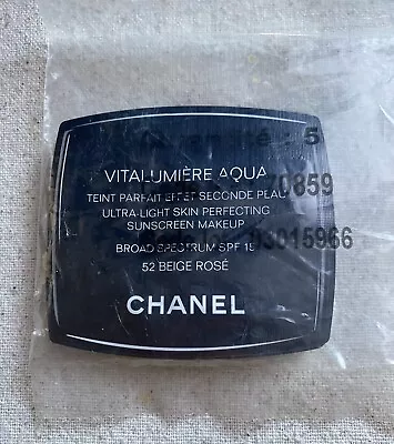 5pc Sealed Chanel Vitalumiere Aqua Ultra Light Skin Perfecting 52 Beige Rose ~ • $9.95